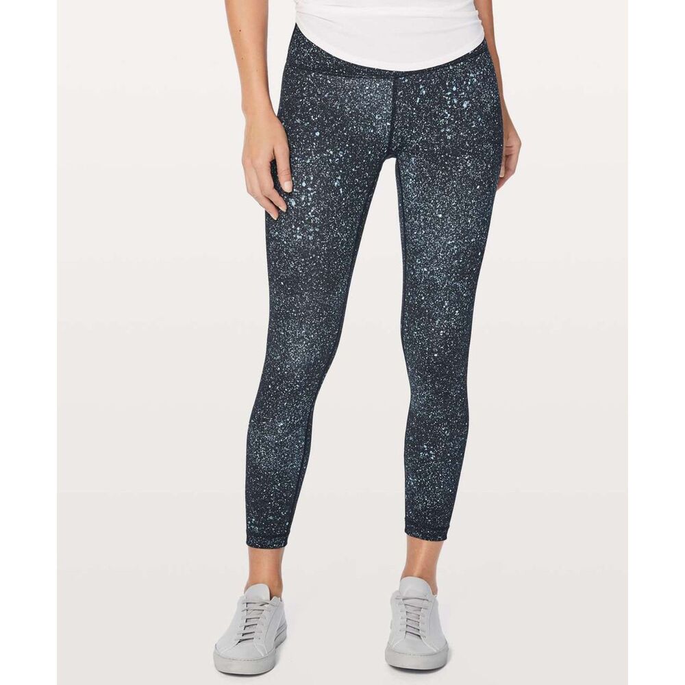 Lululemon Wunder Under Hi-Rise 7/8 Tight Mineralize Multi Womens 4 EUC